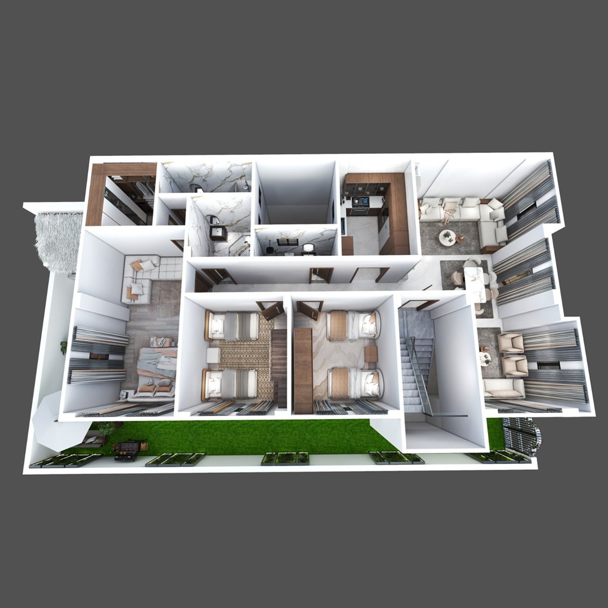 فرش نموذج 3D قطعة 276